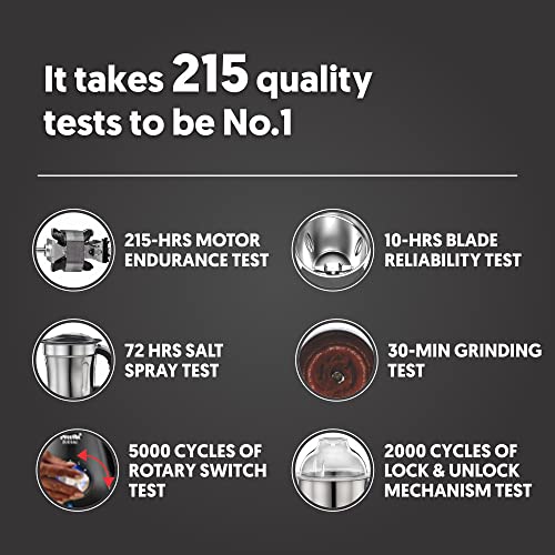 Preethi Zion MG-227 mixer grinder 750 watt Black, 4 jars - master chef food processor jar and flexi lid, Vega W5 motor with 2yr Guarantee & Lifelong Free Service, Standard - Image 3