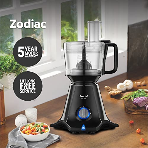 Preethi Zodiac MG-218 mixer grinder, 750 watt, Black/Light Grey, 5 jars - 3 In 1 insta fresh juicer Jar & Master chef food processor Jar, Vega W5 motor with 5yr Warranty - Image 5