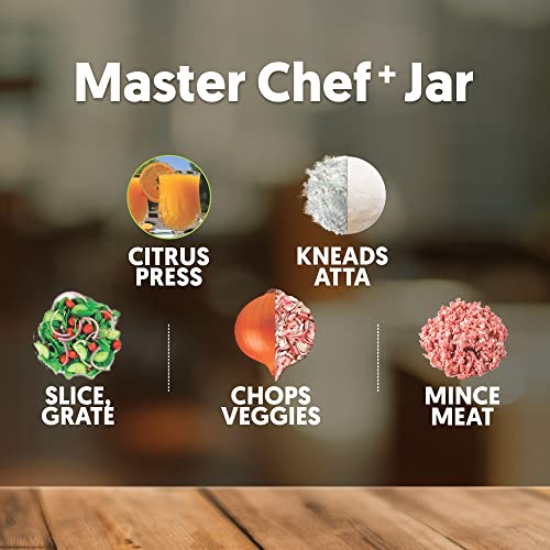 Preethi Zodiac MG-218 mixer grinder, 750 watt, Black/Light Grey, 5 jars - 3 In 1 insta fresh juicer Jar & Master chef food processor Jar, Vega W5 motor with 5yr Warranty - Image 8